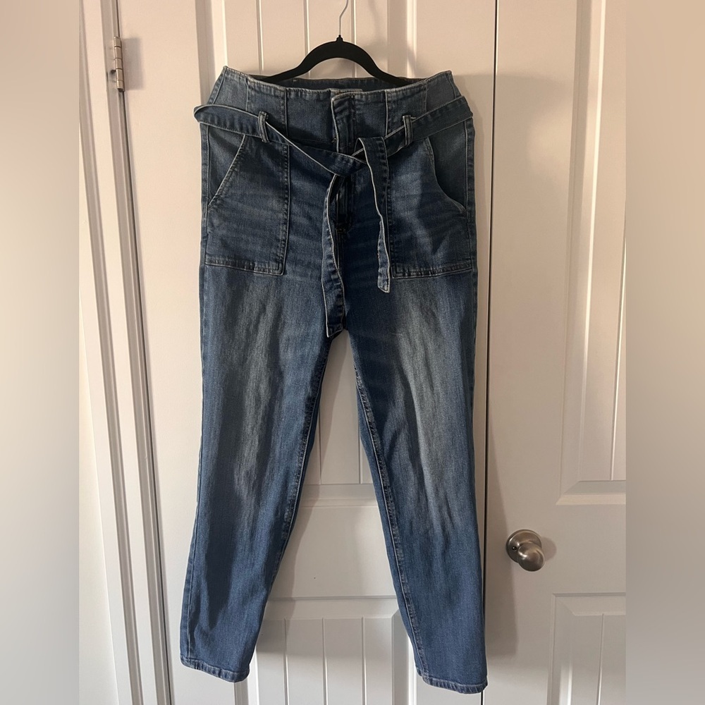 Dynamite Kendall High-Rise Tie-Waist Jeans - Picture 2 of 7